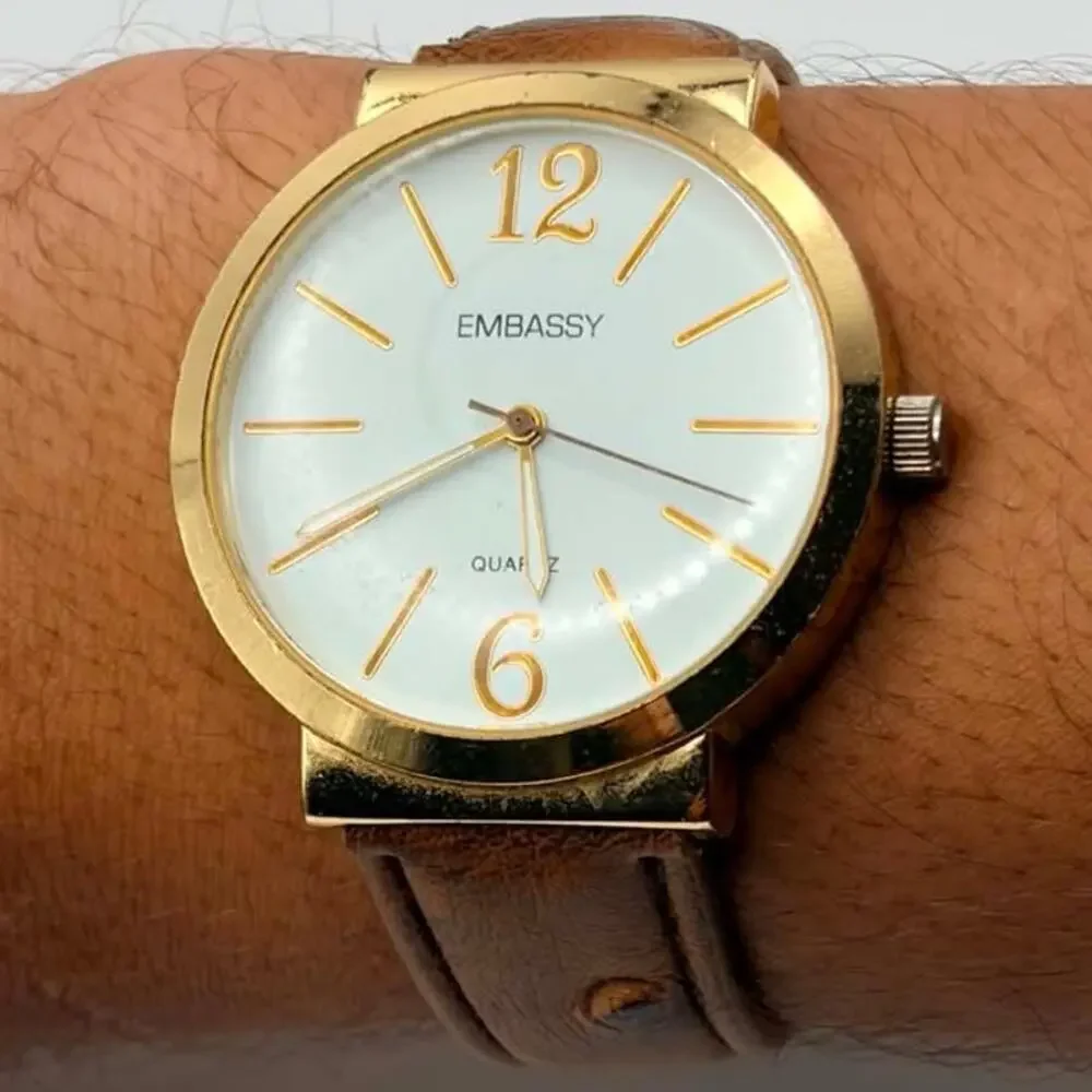 Gold & Brown Embassy Watch